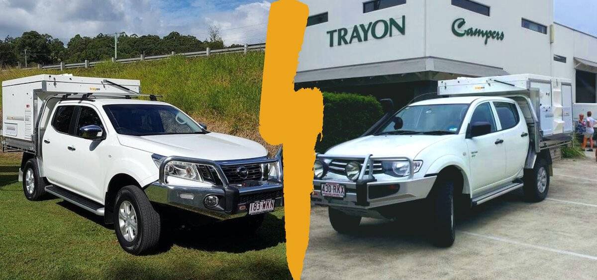 Nissan Navara vs Mitsubishi Triton Trayon Campers