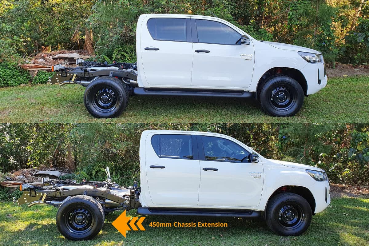 Toyota Hilux Dual Cab Chassis Extension