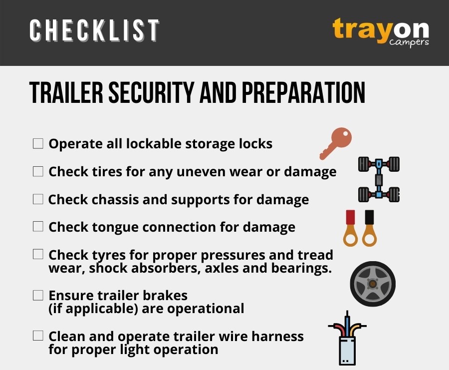 off road camping trip trailer security preparation